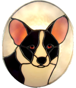 Cardigan Corgi Dog Stained Glass Suncatcher $61