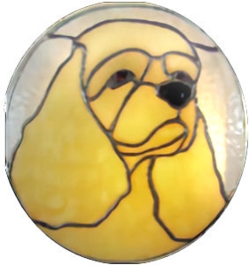 Cocker Spaniel Dog Stained Glass Suncatcher $49