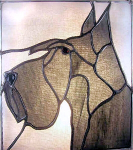 Scottish Terrier Dog Stained Glass Suncatcher $57